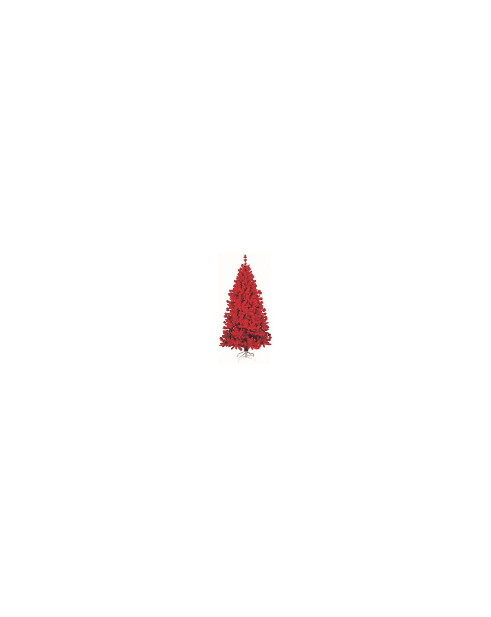 ALBERO RED 210cm FLOCCATO ROSSO  RED210
