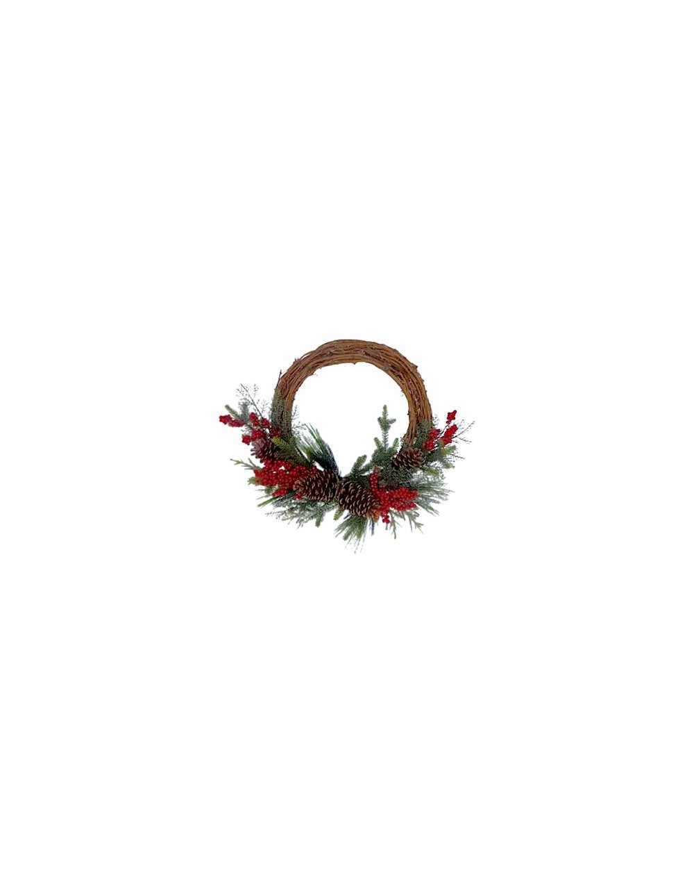CORONA RATTAN PIGNE/BACCHE  092227
