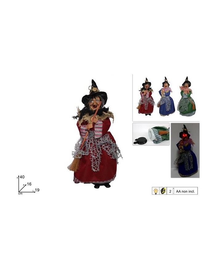 BEFANA 35cm.C/LUCE E SUONO...
