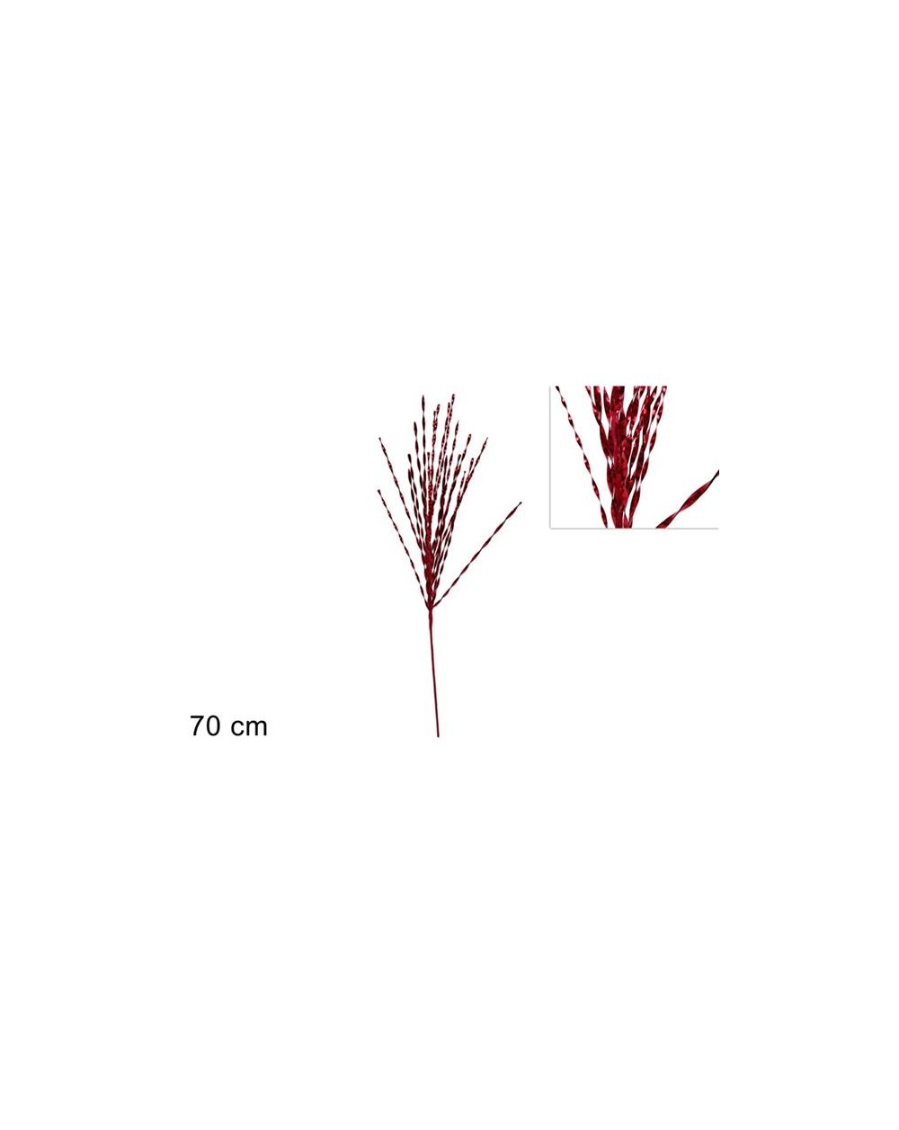 STELO PENDENTE FILI LAM.70 cm ROSSO  STELO 70 ROSSO