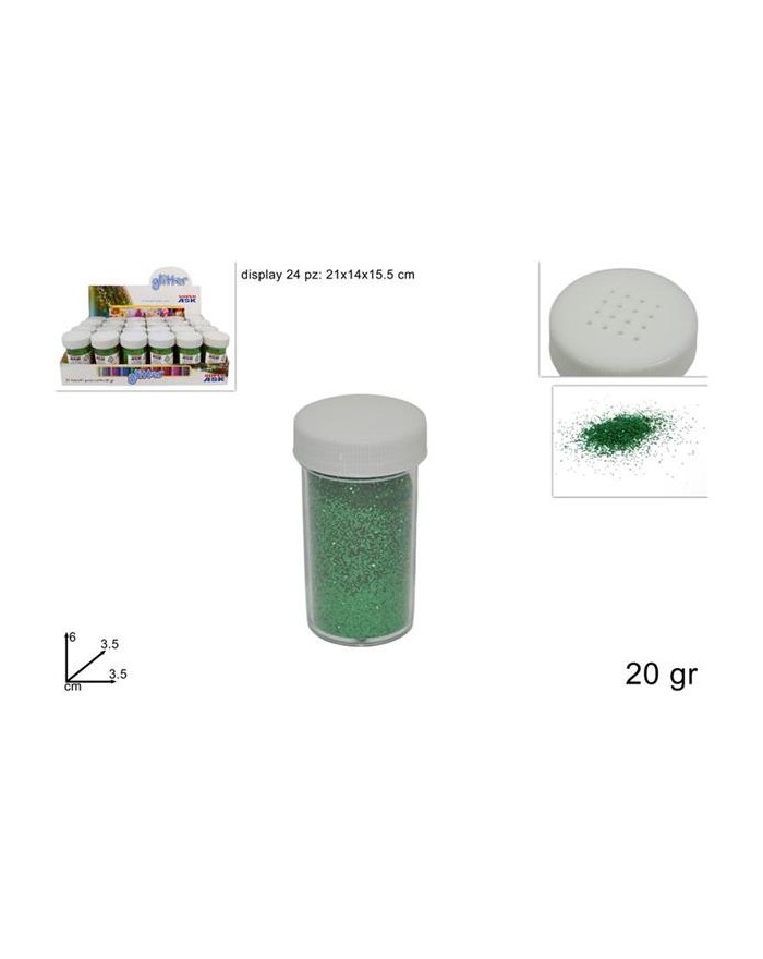 TUBETTO GLITTER 20 gr VERDE...