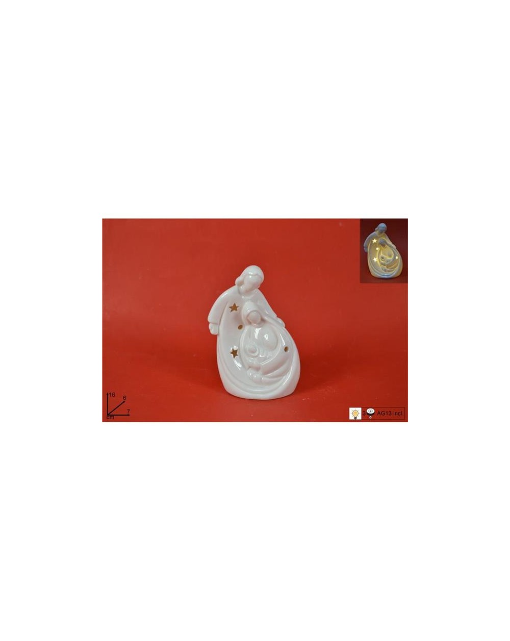 SANTA FAMIGLIA BIANCA C/LUCE 8053482079028