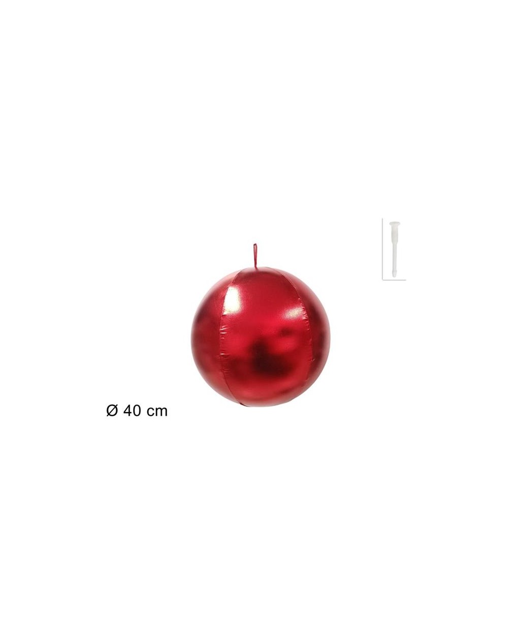 PALLA GONFIABILE ROSSA 40cm 8053482336978