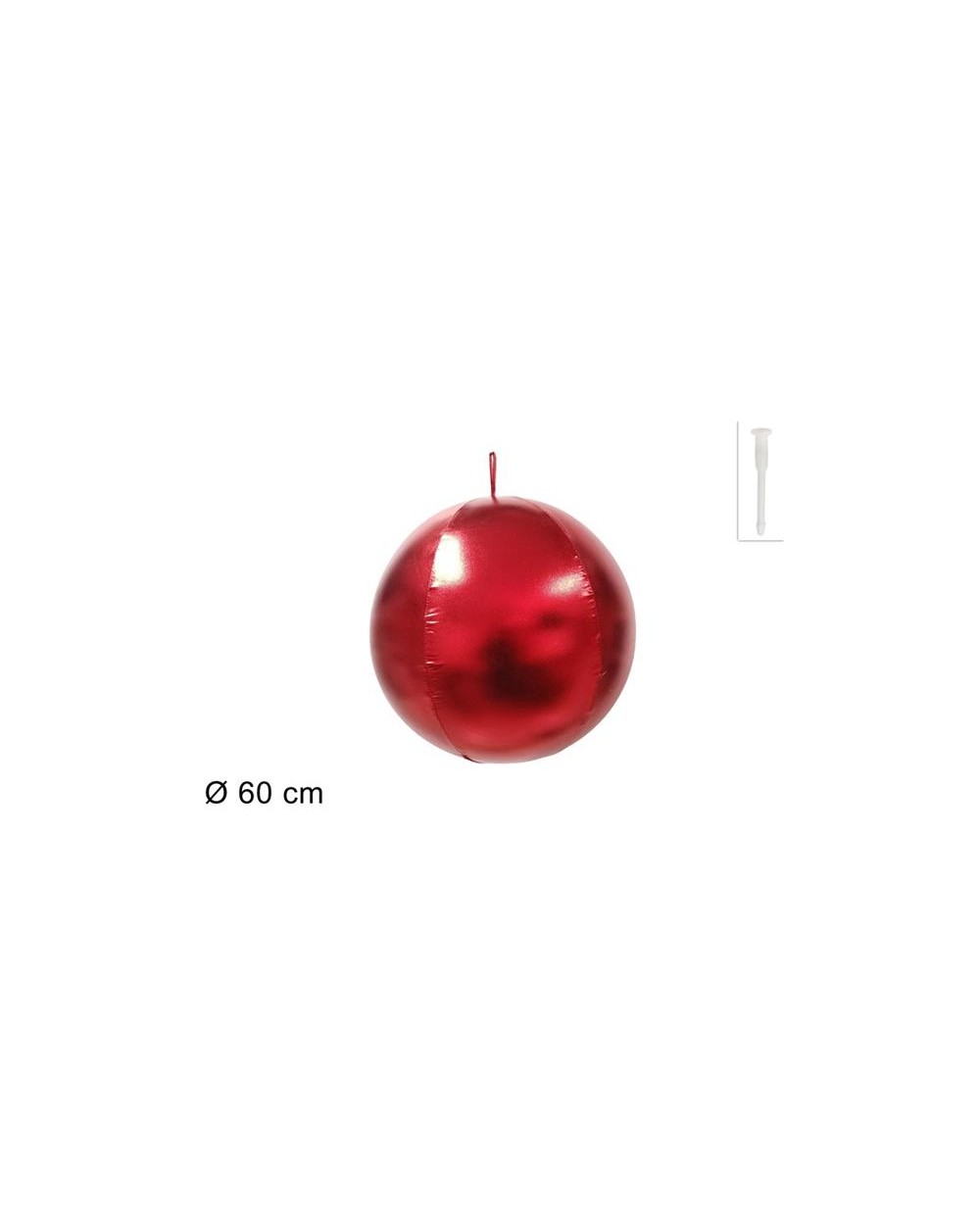 PALLA GONFIABILE ROSSA 60cm  8053482337050