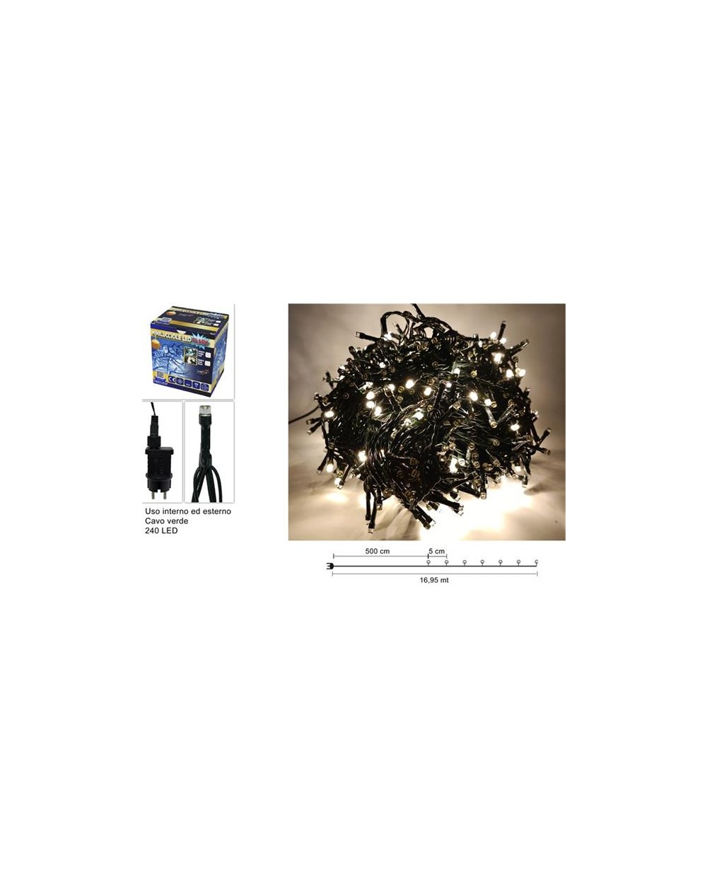 MINILUCC.240 LED FLASH B/CALDO 8053482316031
