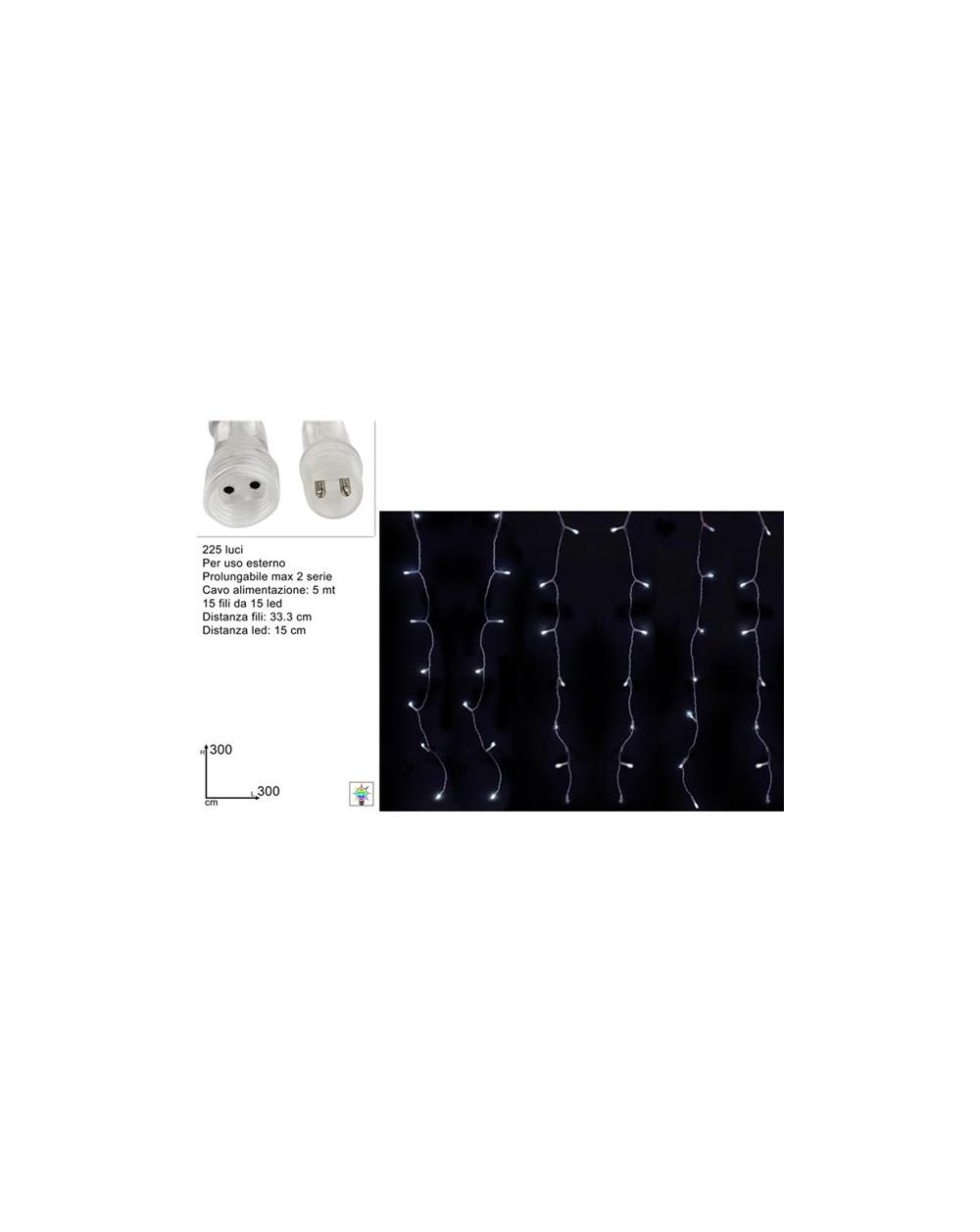 TENDA FLASH 225 LED 3x3 B/FRED PROL 8053482395777