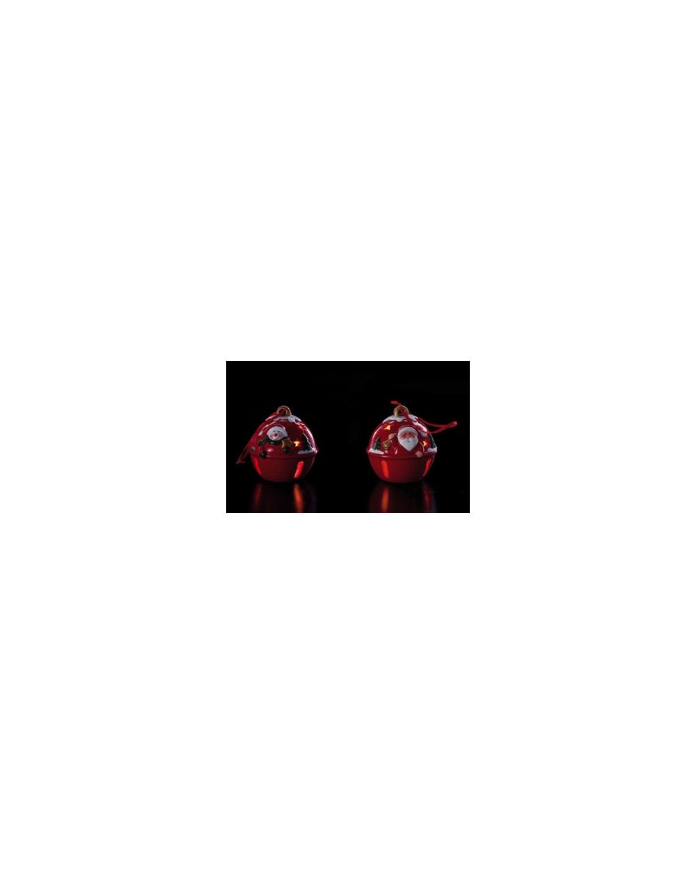 CAMPANELLA NATALIZIA CERAM+LED 103681