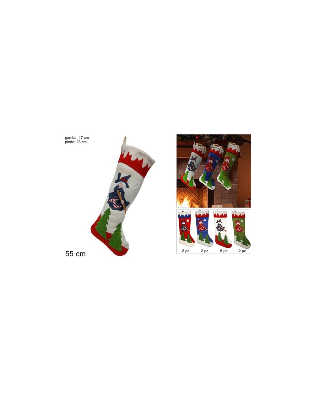 CALZA BEFANA 55cm  8033113364952