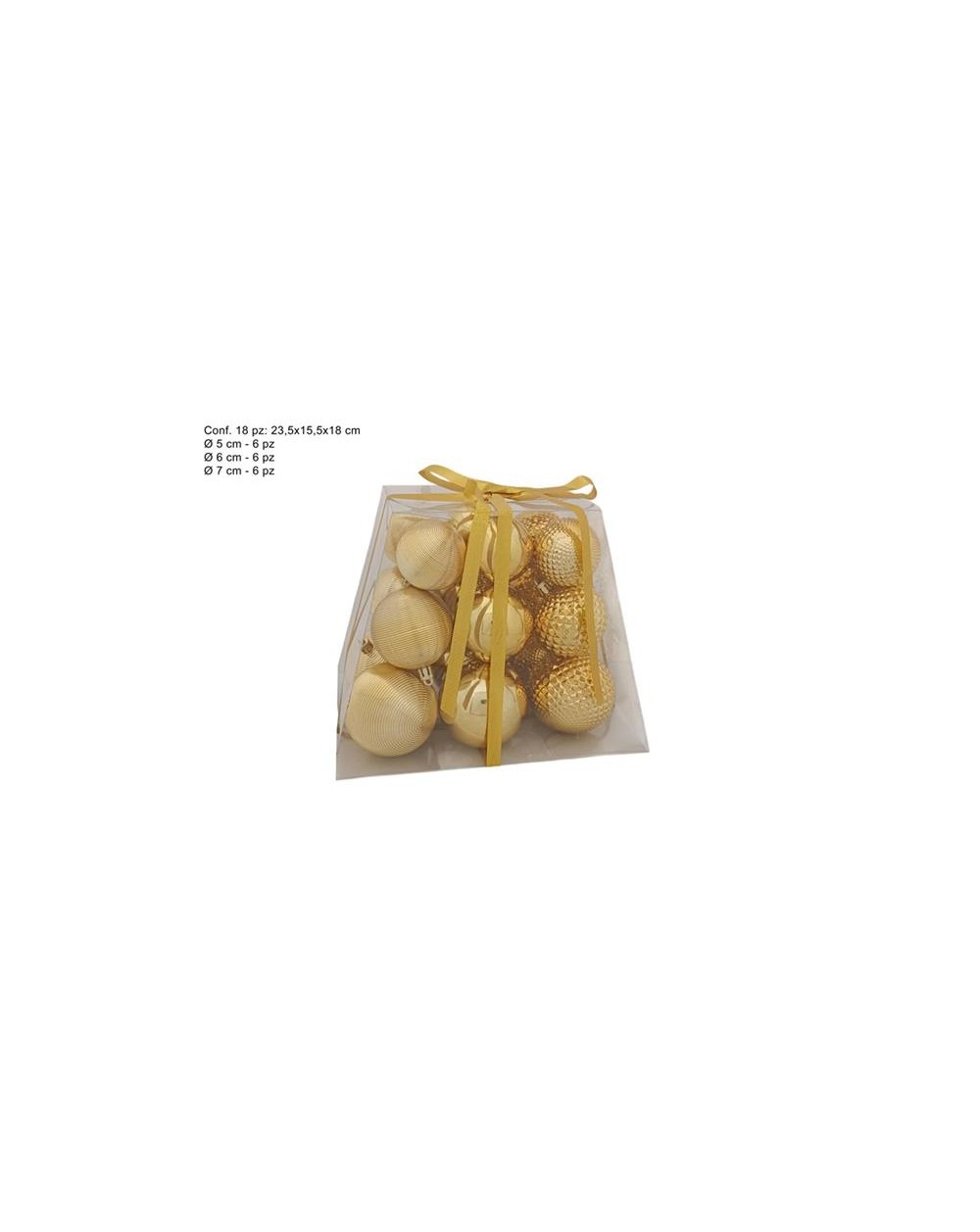 SET PALLE 18pz 5/6/7cm ORO  8053482399539