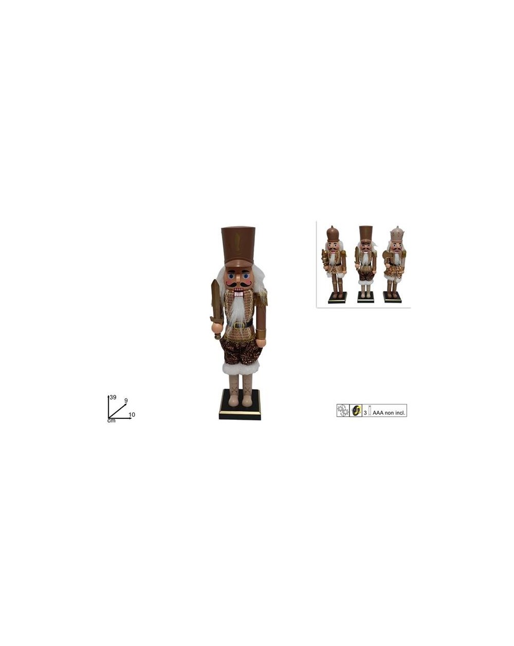 SOLDATO SCHIACCIANOCI 39cm C/MOV 8053482249179