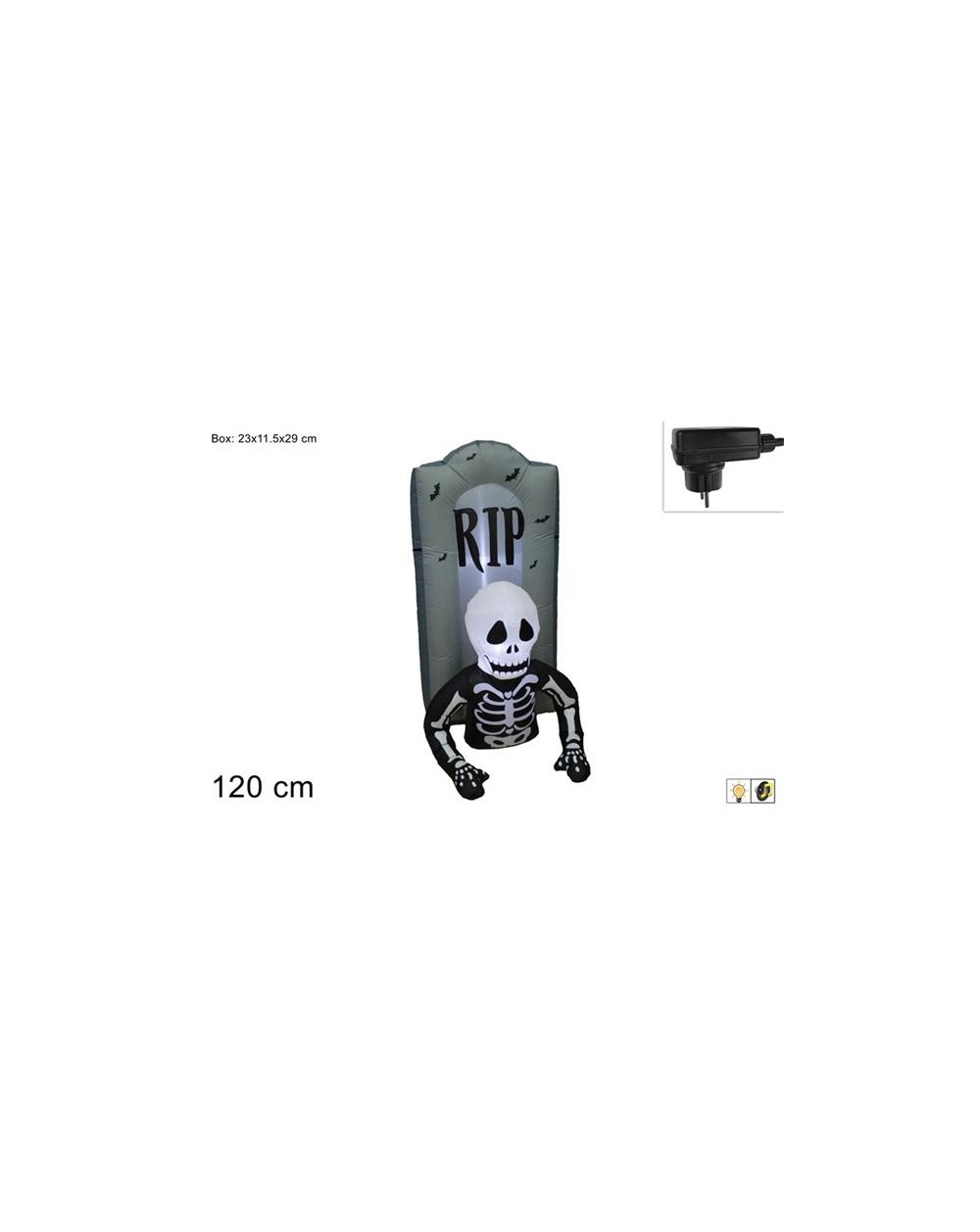 GONFIAB TOMBA C/SCHELETRO 120cm 8053482314693