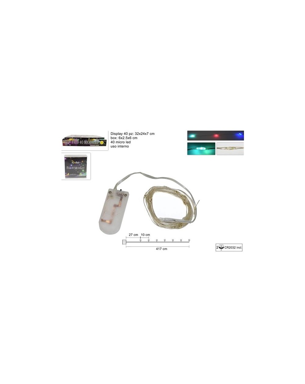FILO 40 MICROLED MULTICOLOR BATT  A298747