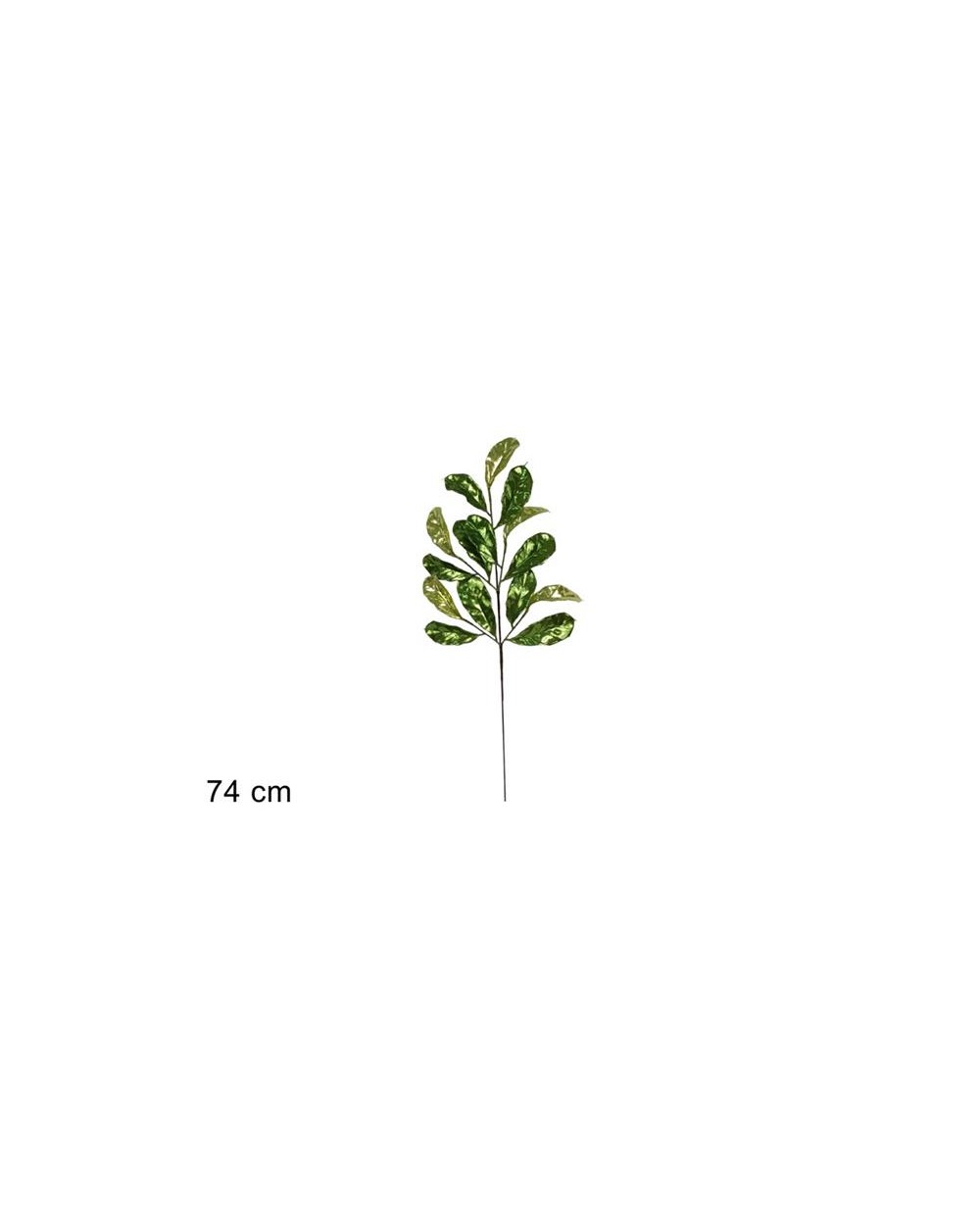 STELO 74cm FOGLIE GLITT VERDI  8053482386119