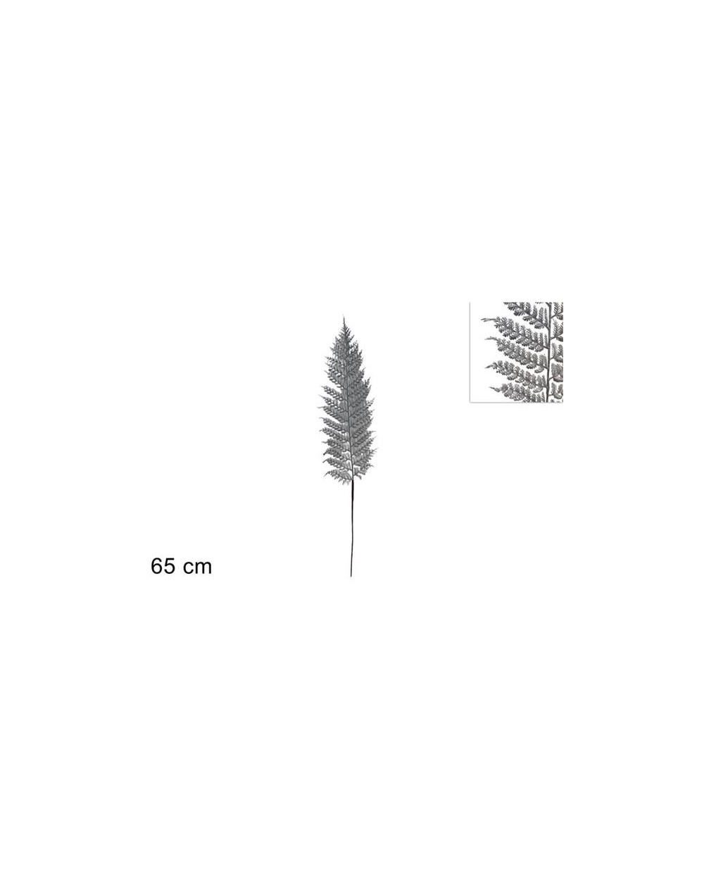 STELO FOGLIA LAMINATA 65cm SILVER  8053482276267