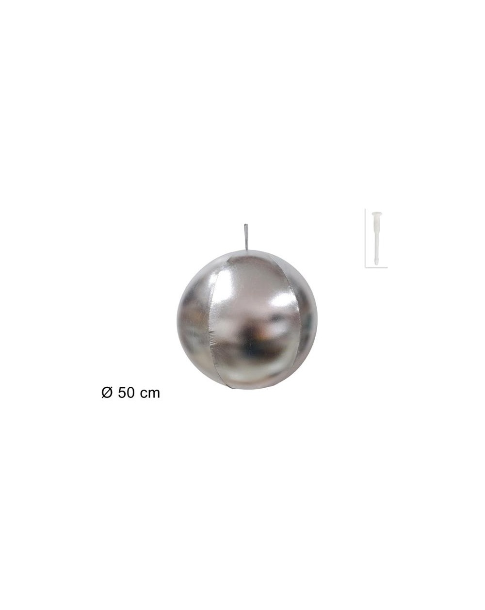 PALLA GONFIABILE SILVER 50cm  8053482337036