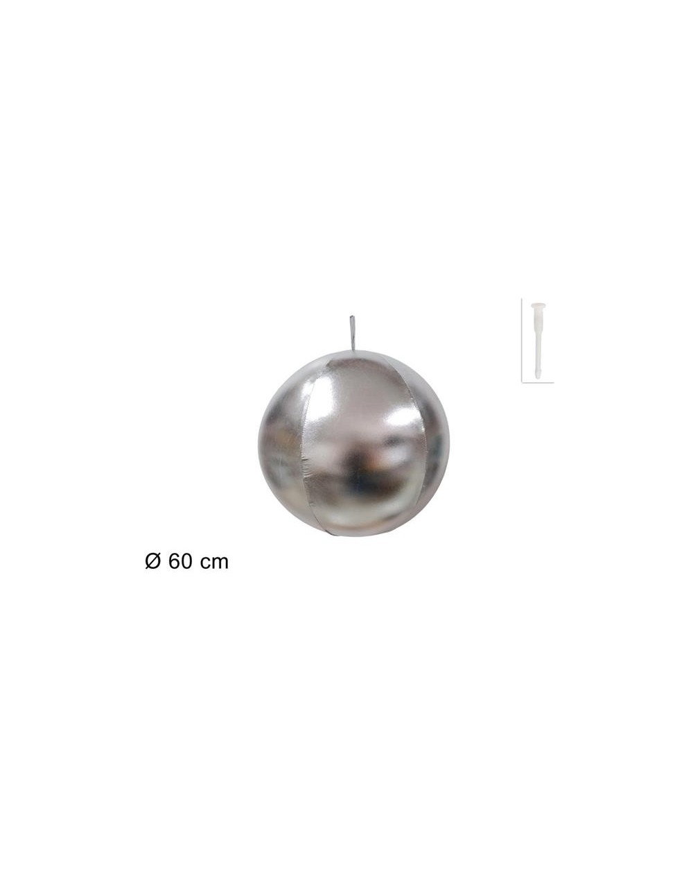 PALLA GONFIABILE SILVER 60cm  8053482337074