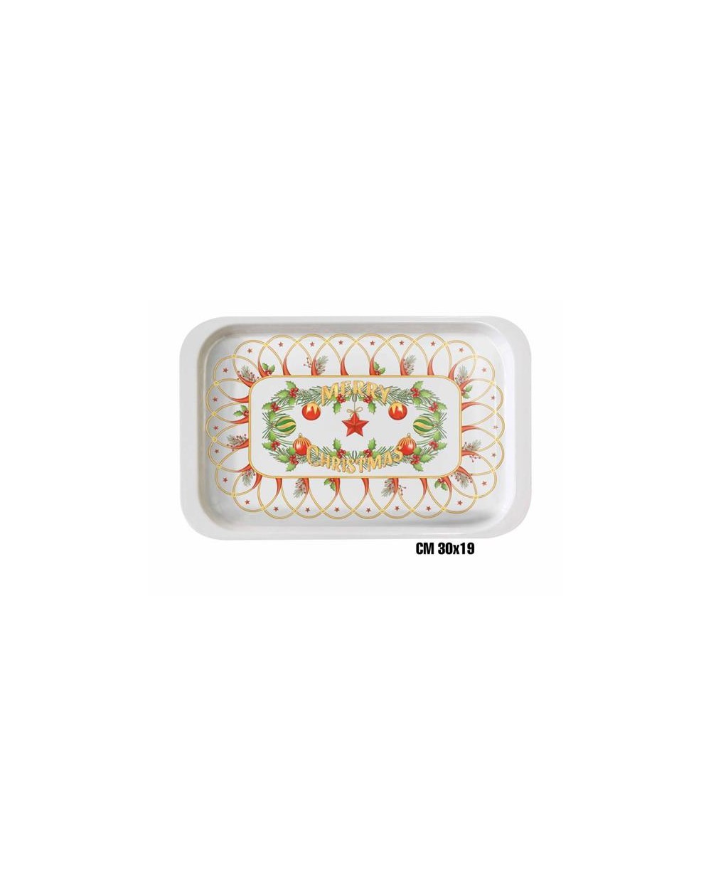 VASSOIO CAFFE\\ MEL 30x19 MERRY CHRI ME-1644-2574
