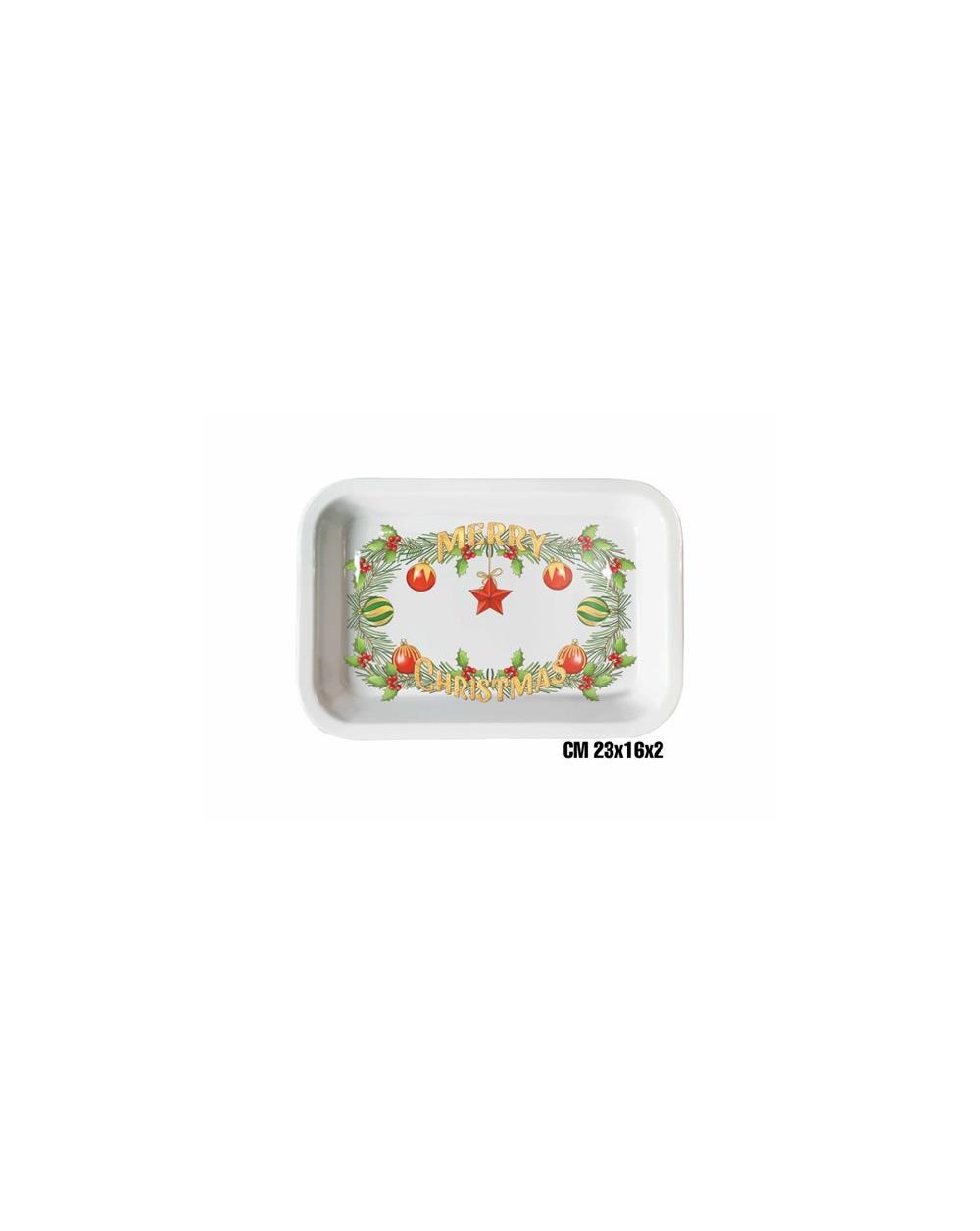 VASSOIETTO MEL 23x16x2 MERRY CHRIS ME-1644-2576