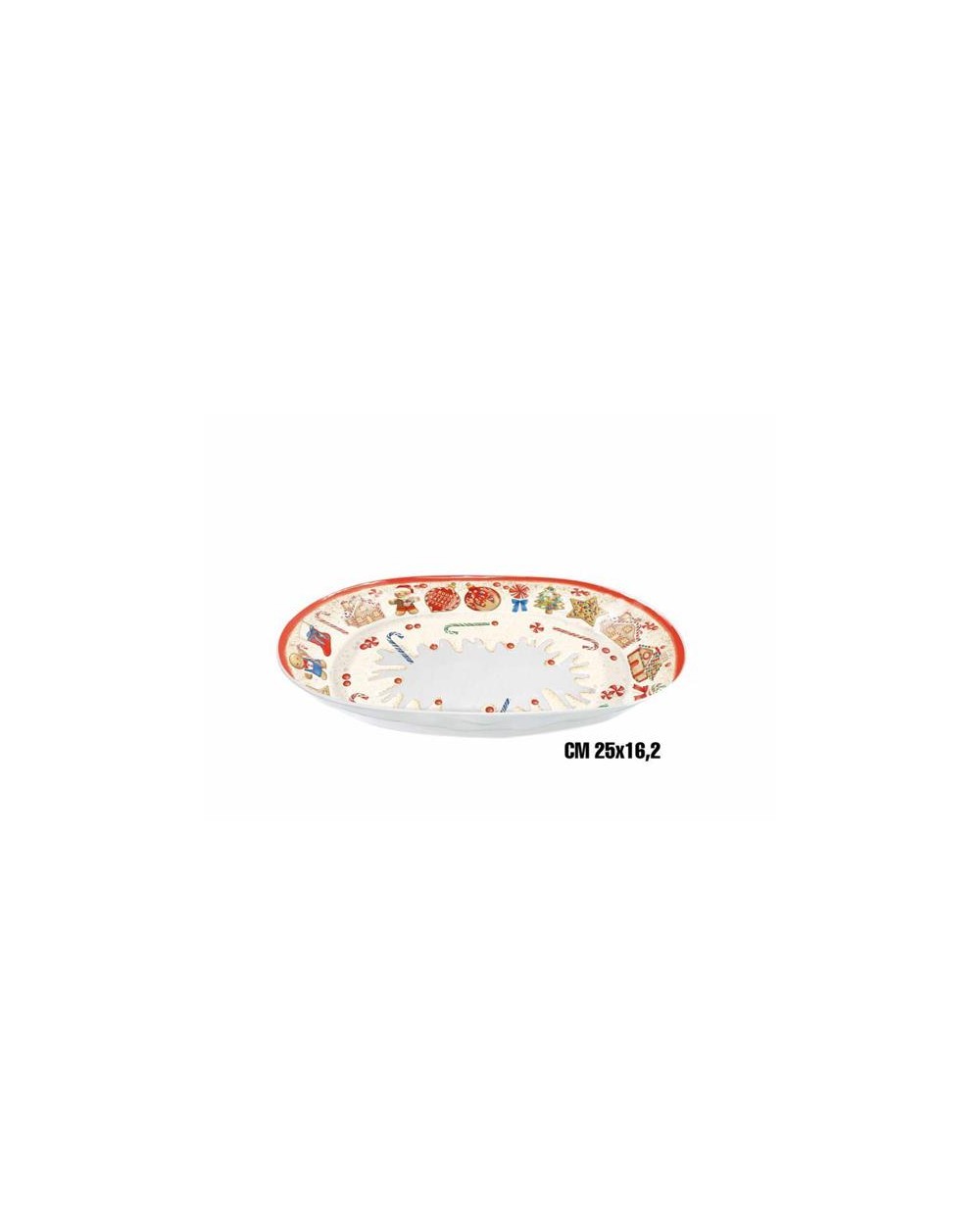 VASS. OVALE FONDO 25x16,2 MARZAPAN ME-1645-3632
