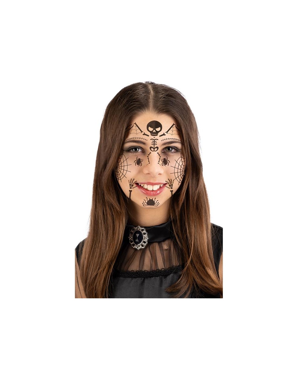 CARTELLA TATUAGGI VISO SCHELETRINO  04946