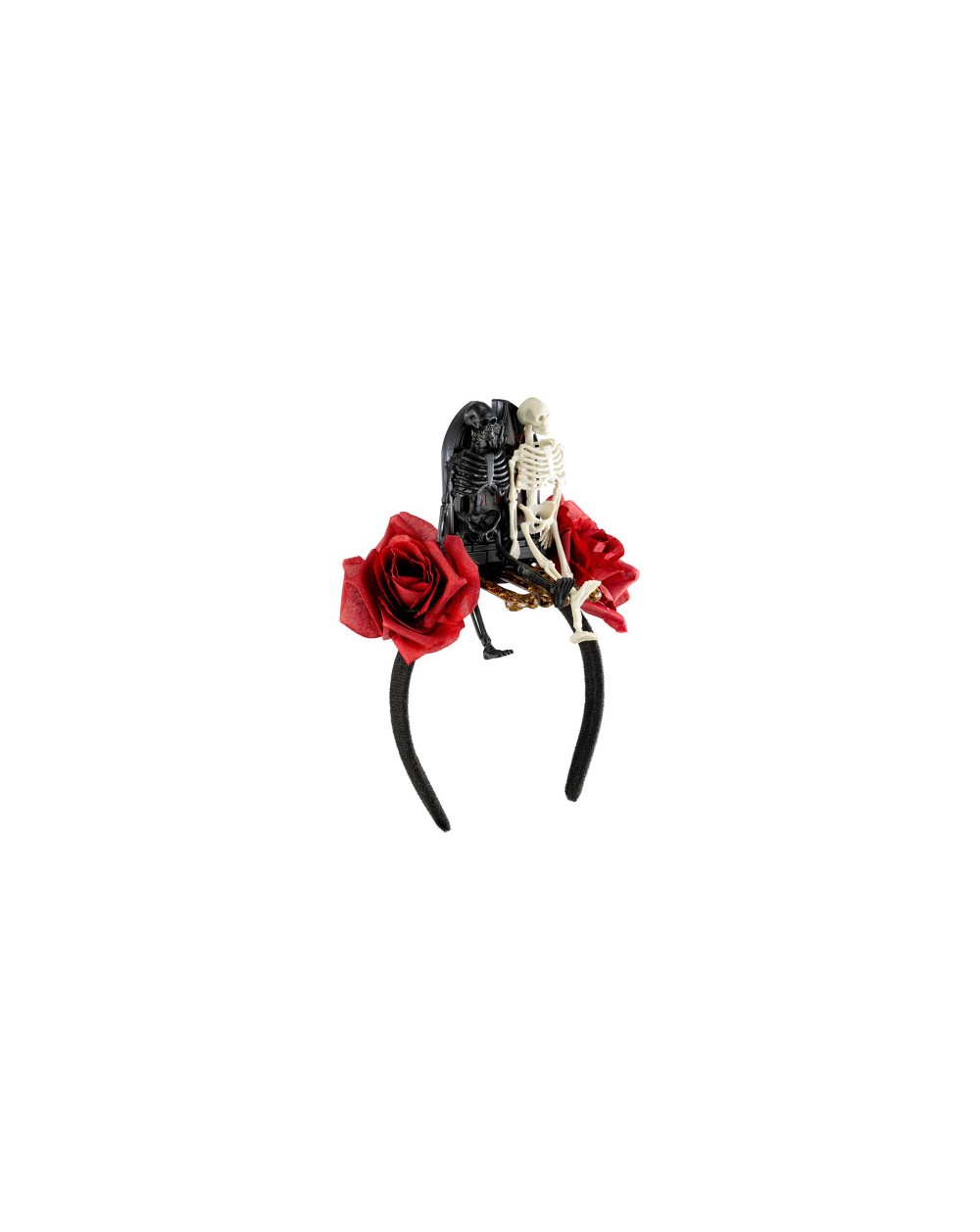 CERCHIETTO C/LAPIDE SCHEL E ROSE  13907