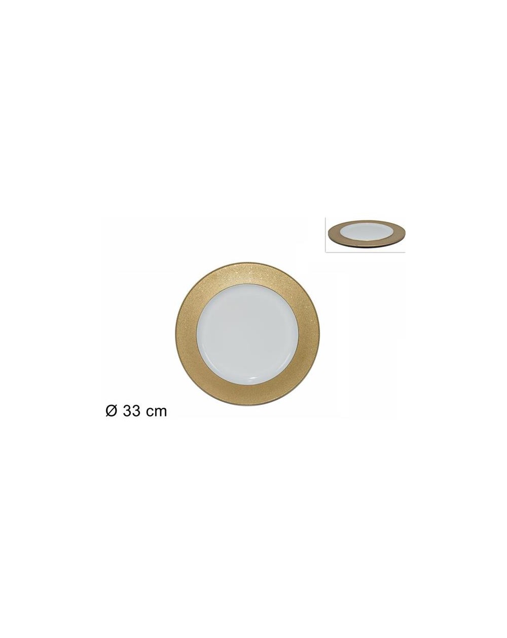 SOTTOPIATTO NATALIZIO BORDO ORO  A298773