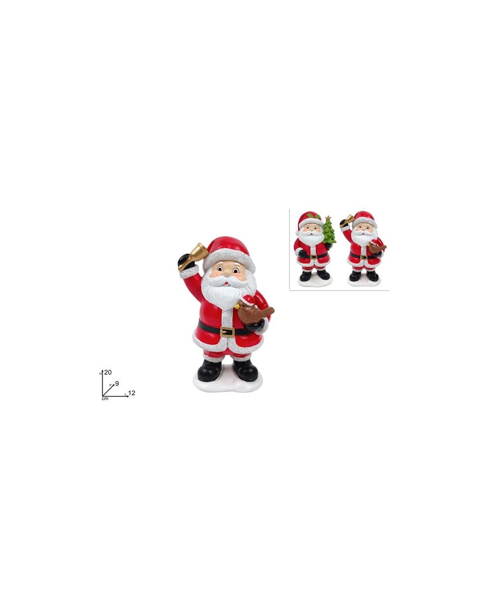 BABBO NATALE 20CM 2ASS  8053482352497
