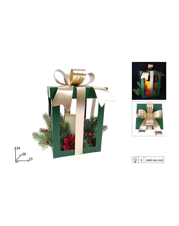 PACCO REGALO METALLO VERDE...