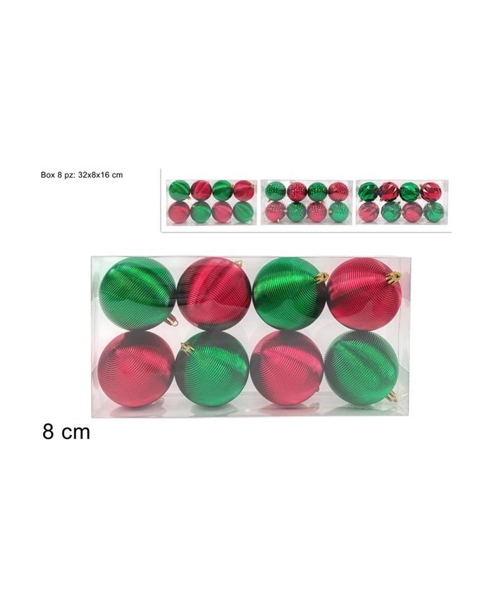 SET 8  PALLE ROSSO/VERDE 8...