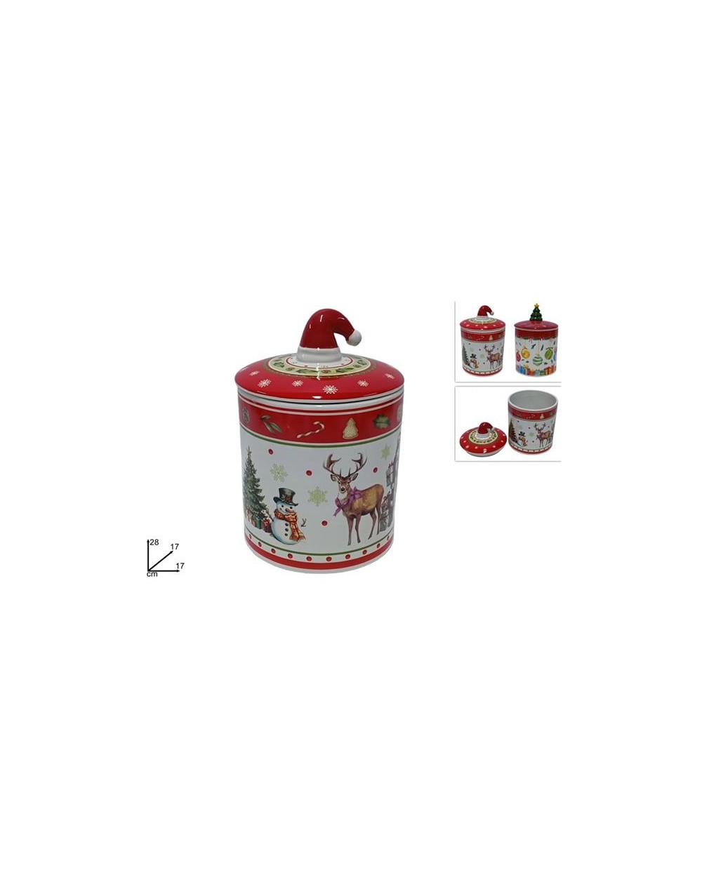 BARATTOLO CERAMICA NATALIZIO 28X17 A046106