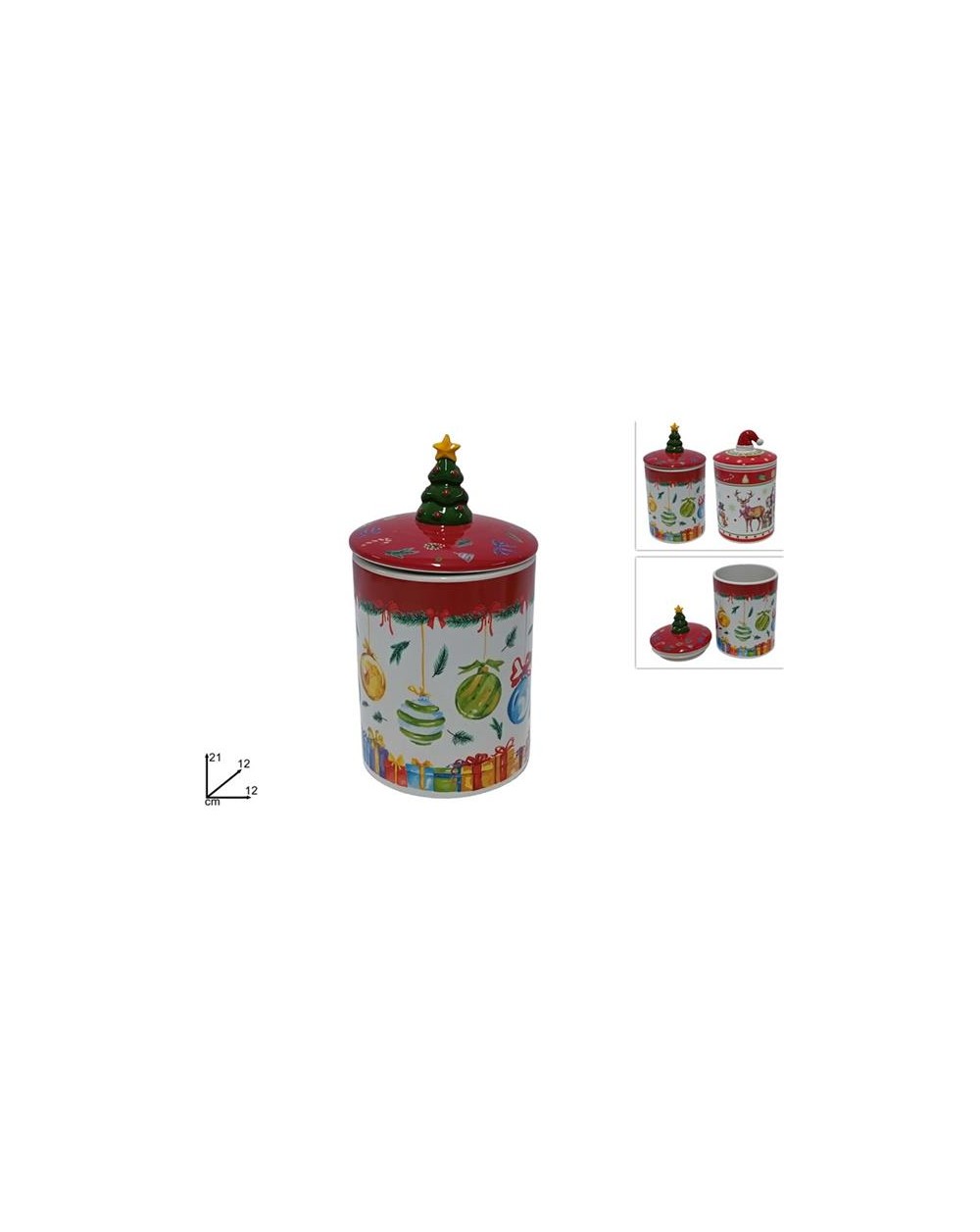 BARATTOLO CERAMICA NATALIZIO 21X12 A046107