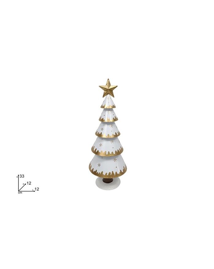 ALBERO IN LATTA BIANCO 33CM...