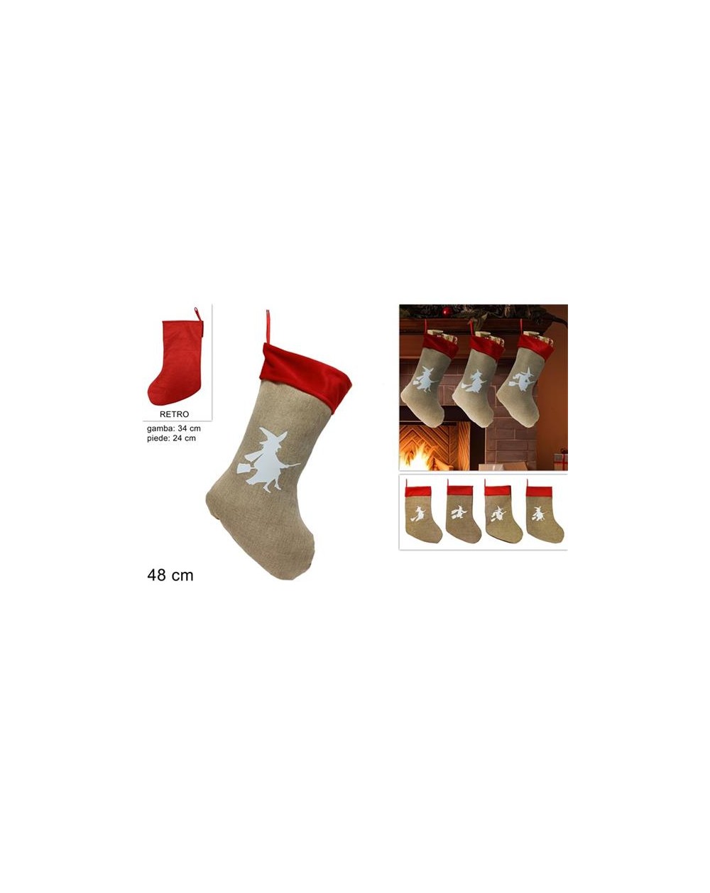 CALZA BEFANA MARRONE ASS  8033113853067