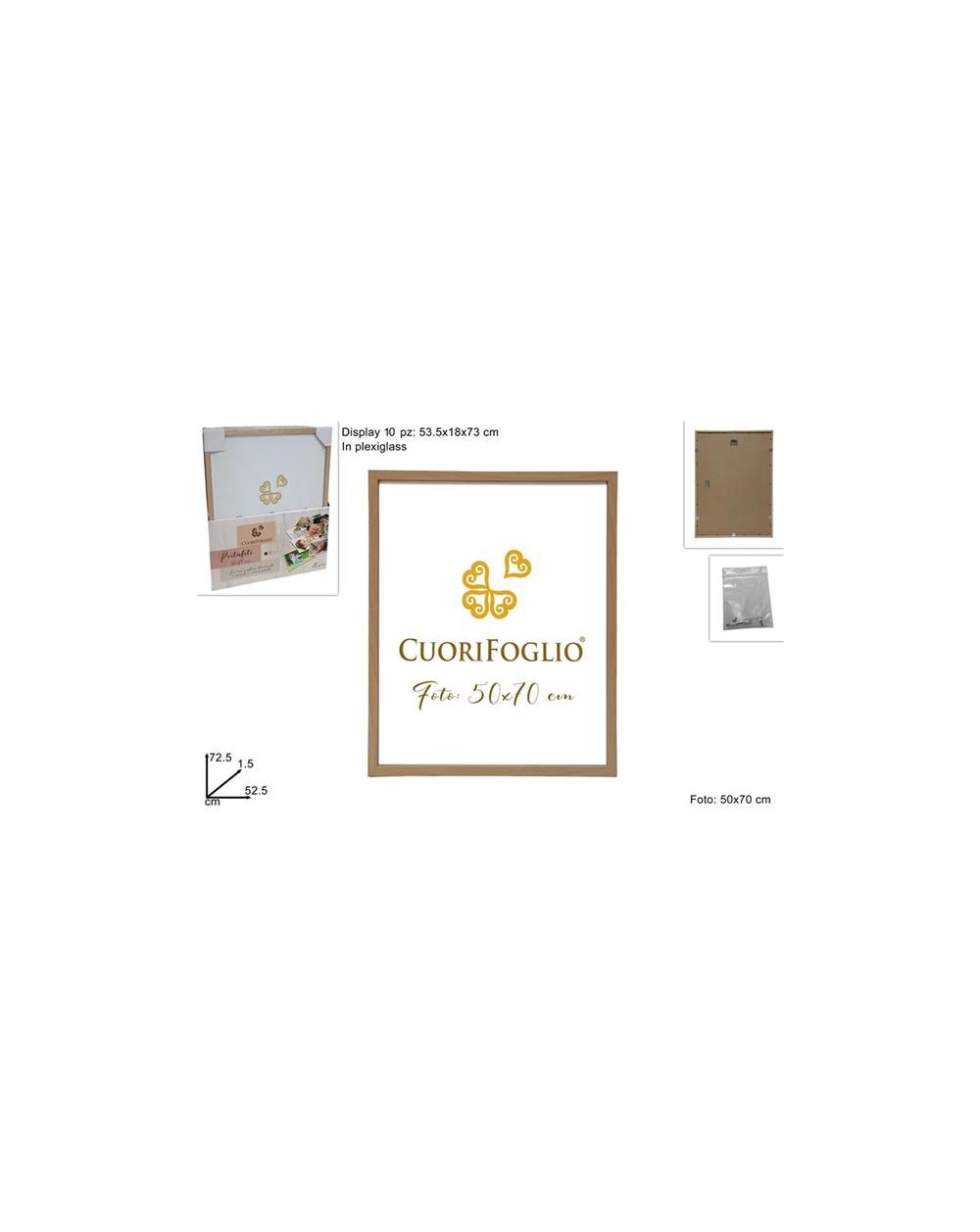 CORNICE LEGNO 50X70 COL.ASS.  A197877
