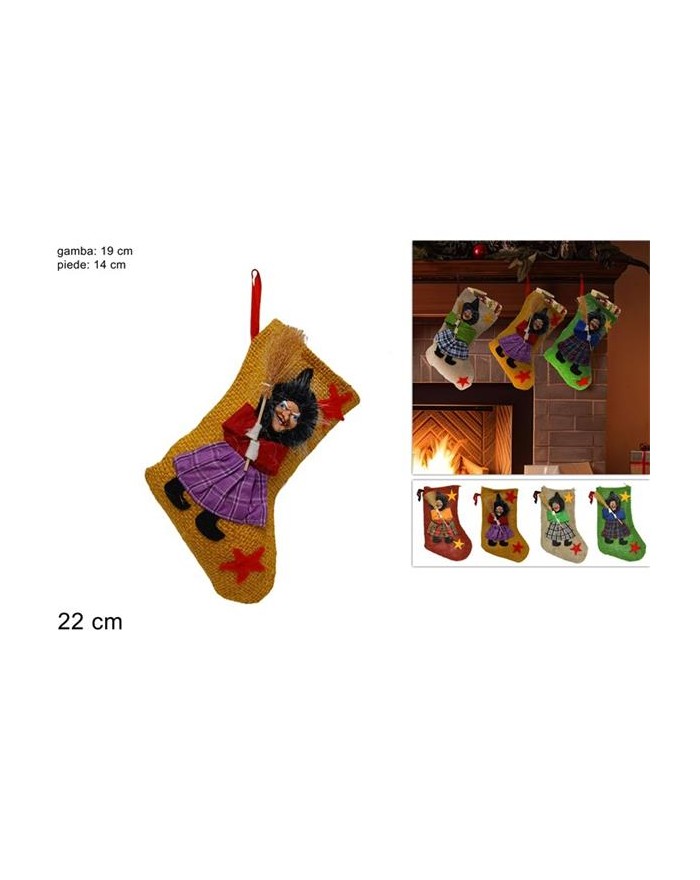 CALZA BEFANA JUTA 22cm...