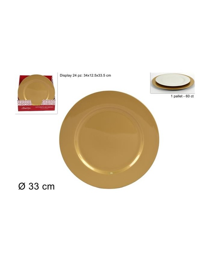 SOTTOPIATTO ORO 33CM  A209151