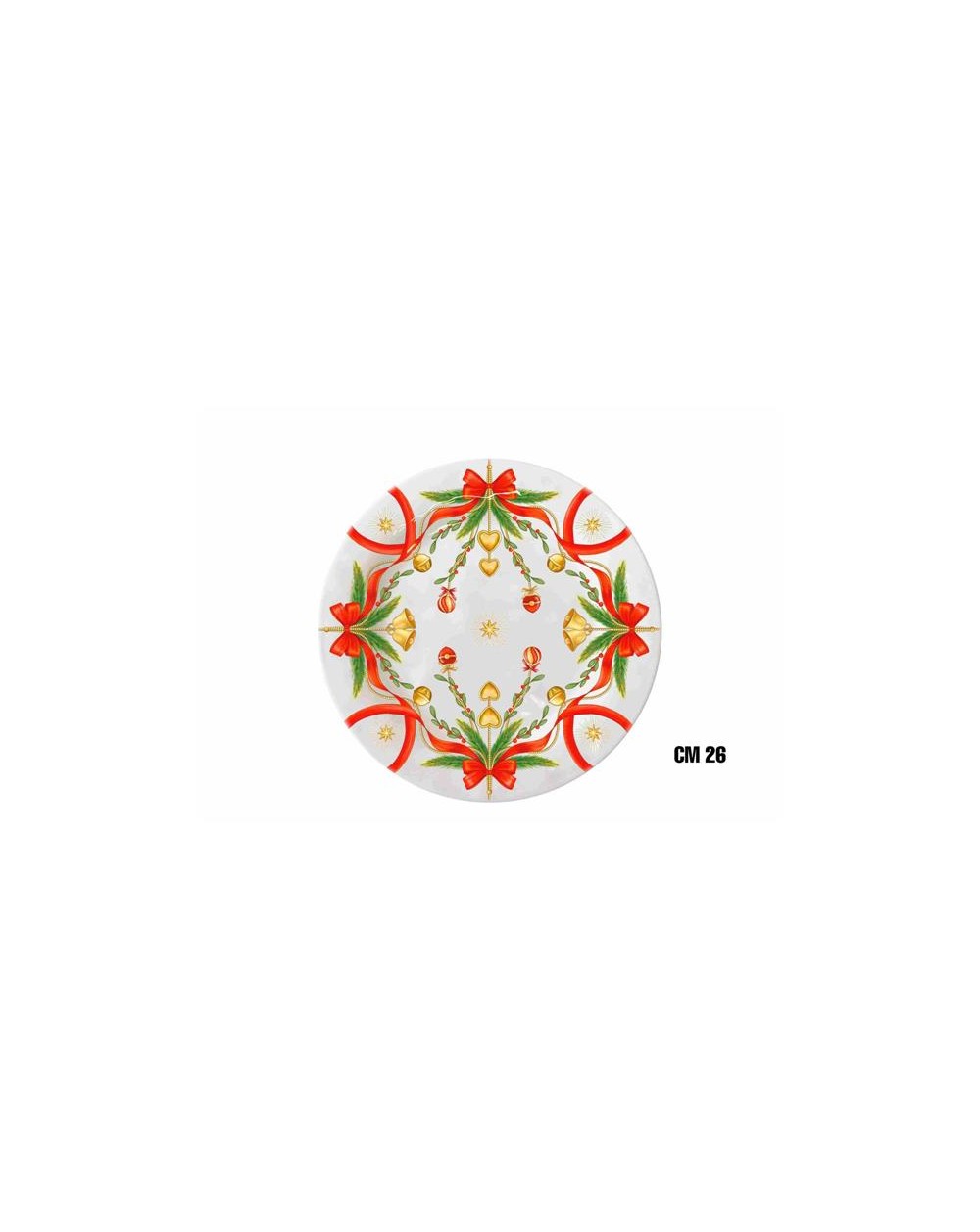PIATTO PIANO 26.5cm NATALIZIO FIOCC  ME-1645-3250