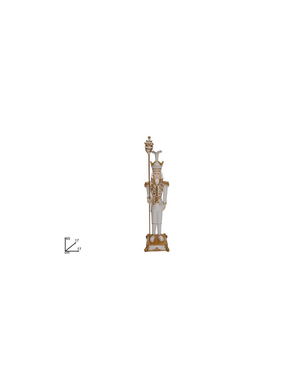 SOLDATO SCHIACCIANOCI 65cm B/ORO  8053482309873