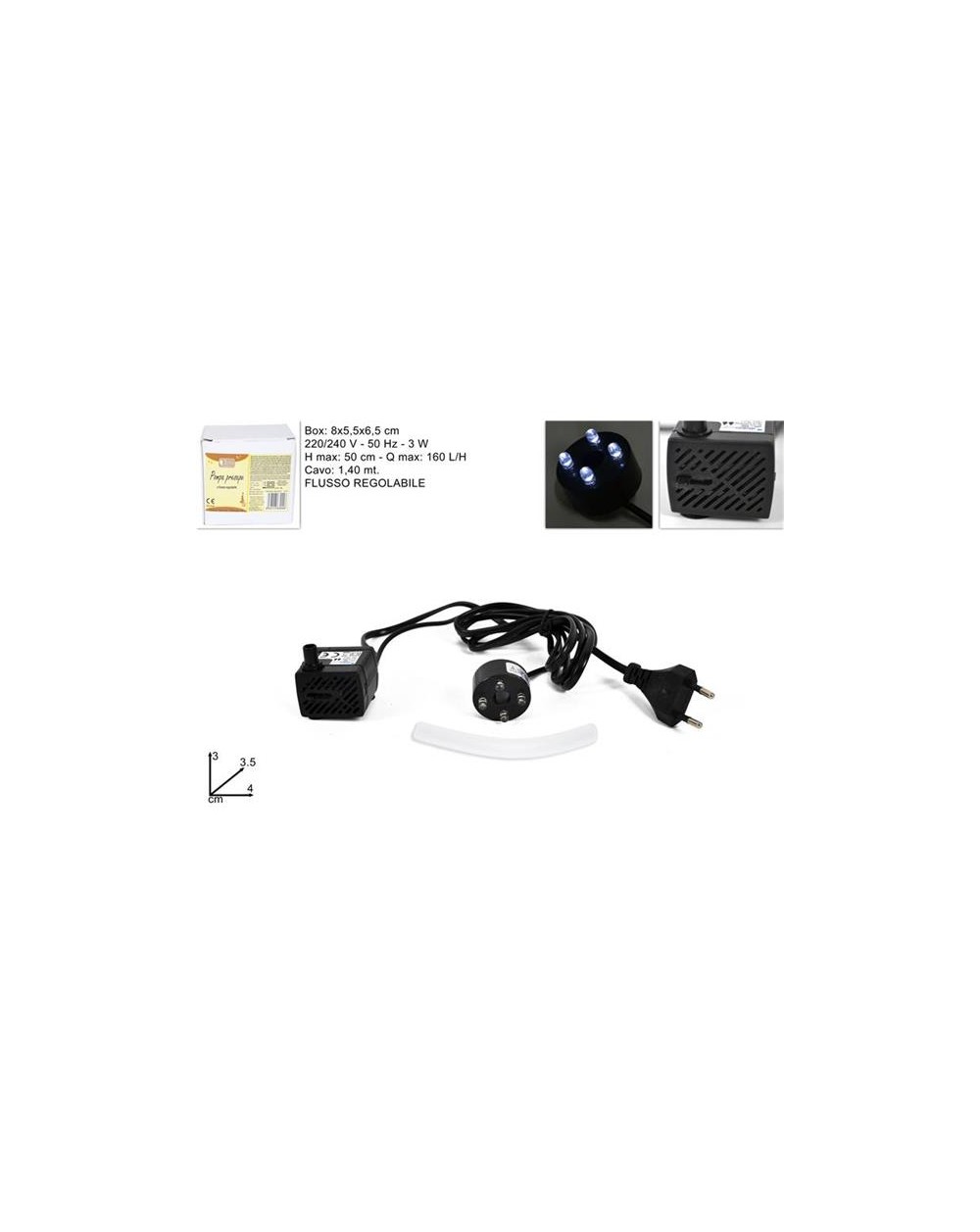 POMPA SOMMERSA 3W C/LUCE FLUSSO REG  8033113630446