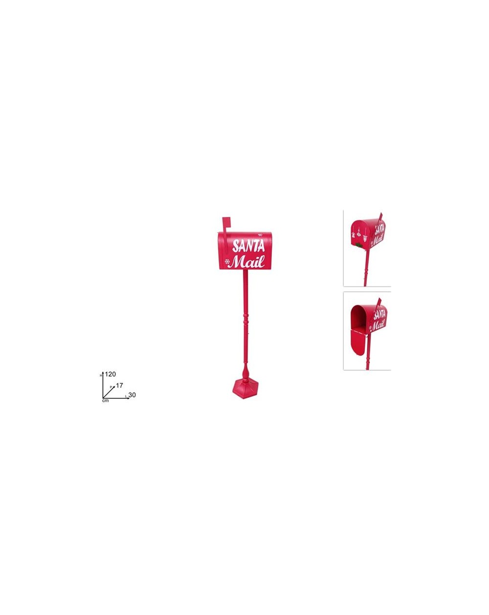 CASSETTA POSTALE METALLO 1.2mt  8053482285443