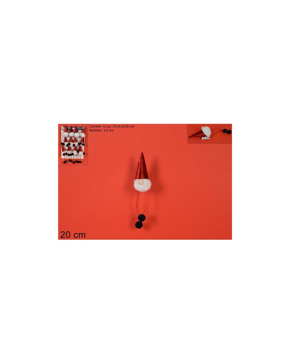 BABBO NATALE MOLLETTA SU CARTELLA  8033113964329