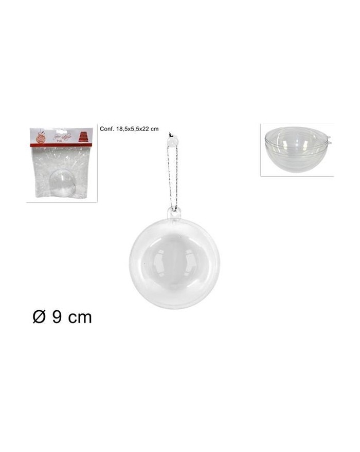 SFERA PLASTICA TRASP.9cm...