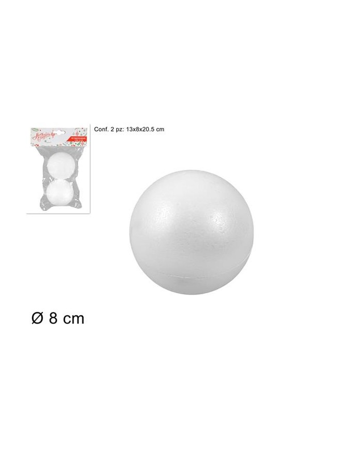 PALLA POLISTEROLO 8cm.2pz....