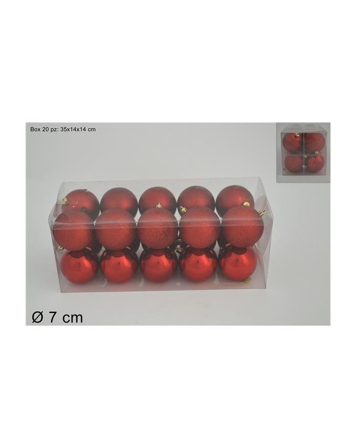 PALLE 7cm.20pz.ROSSE  A190431