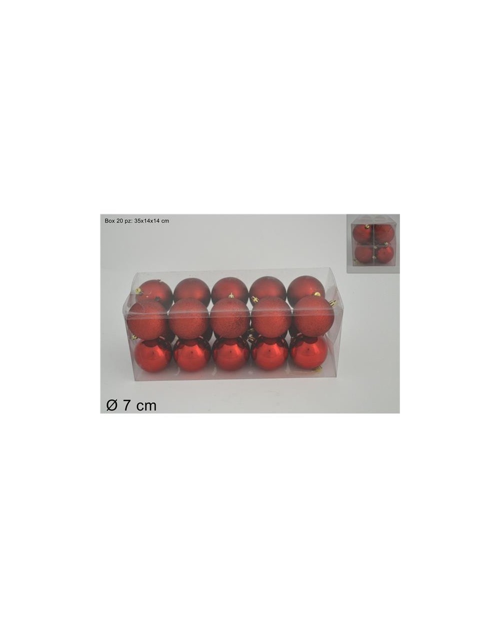 PALLE 7cm.20pz.ROSSE  A190431