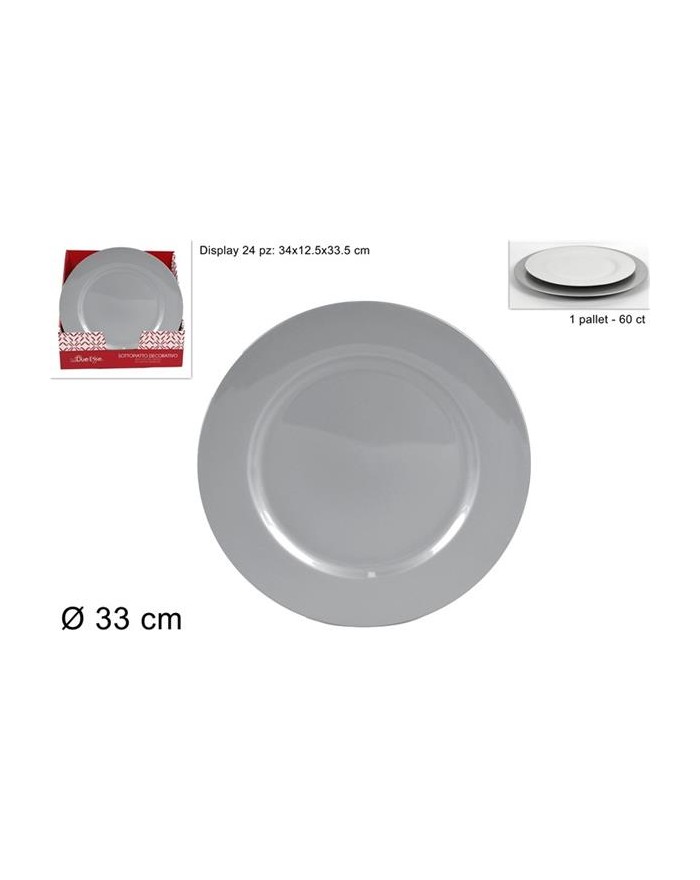 SOTTOPIATTO 33cm. SILVER...