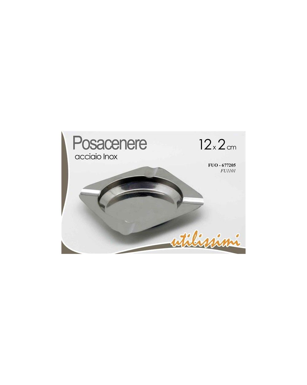 POSACENERE ACCIAIO INOX 12x2  A296633