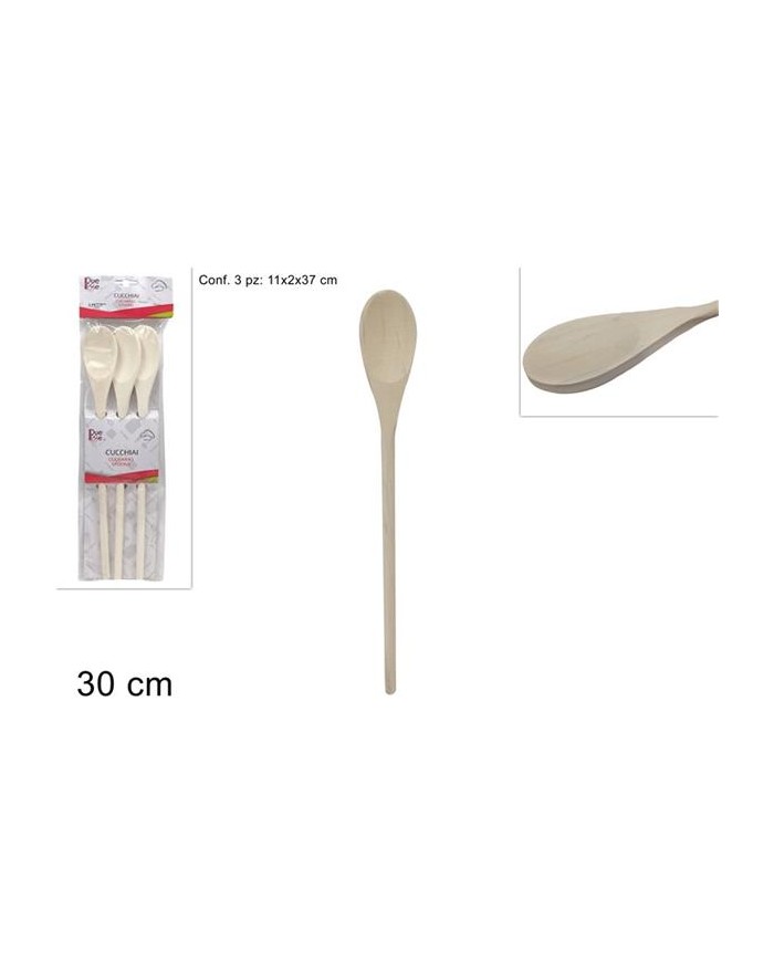 CUCCHIAI LEGNO SET 3pz...