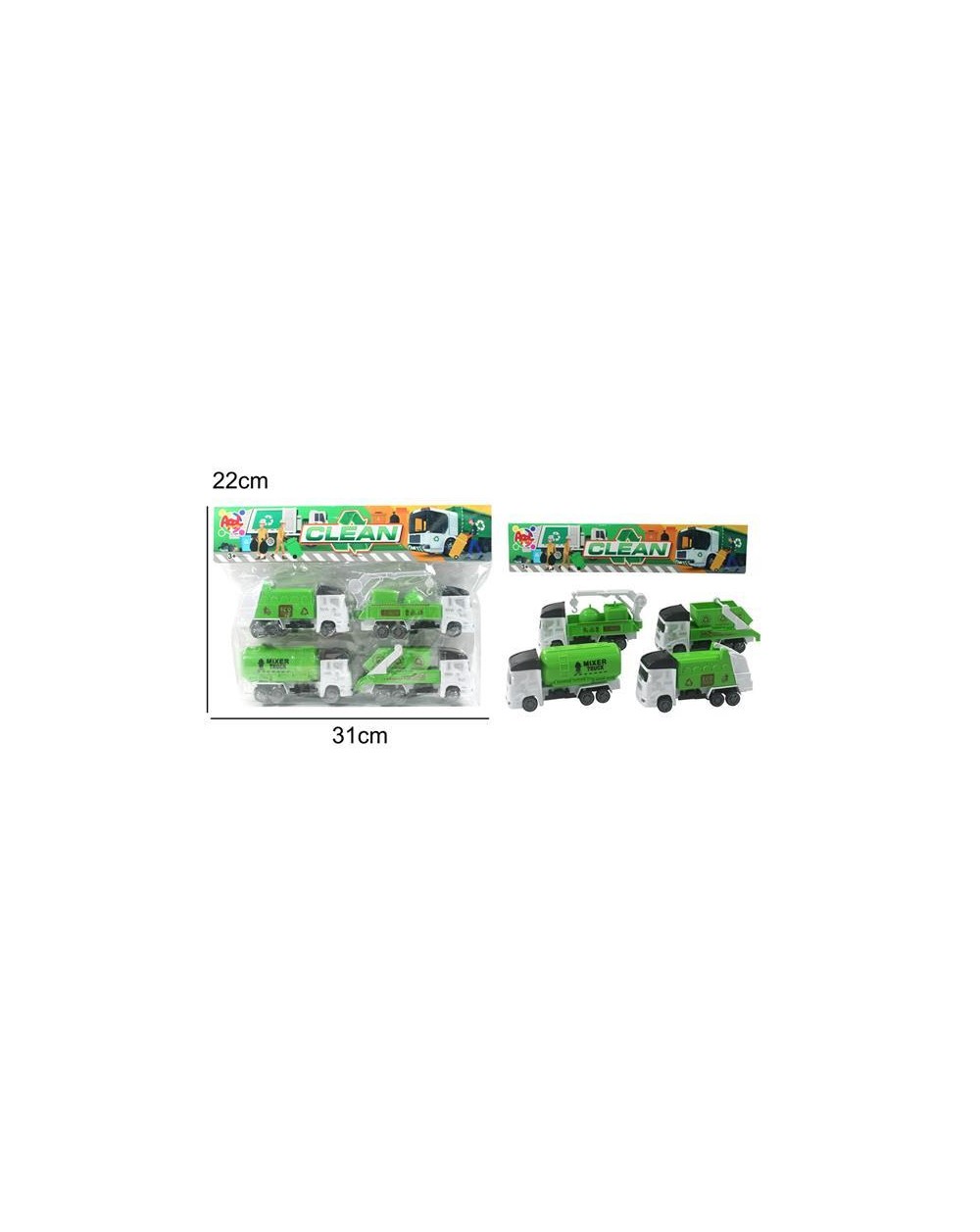 SET 4 AUTOMEZZI CLEAN POWER  A198133