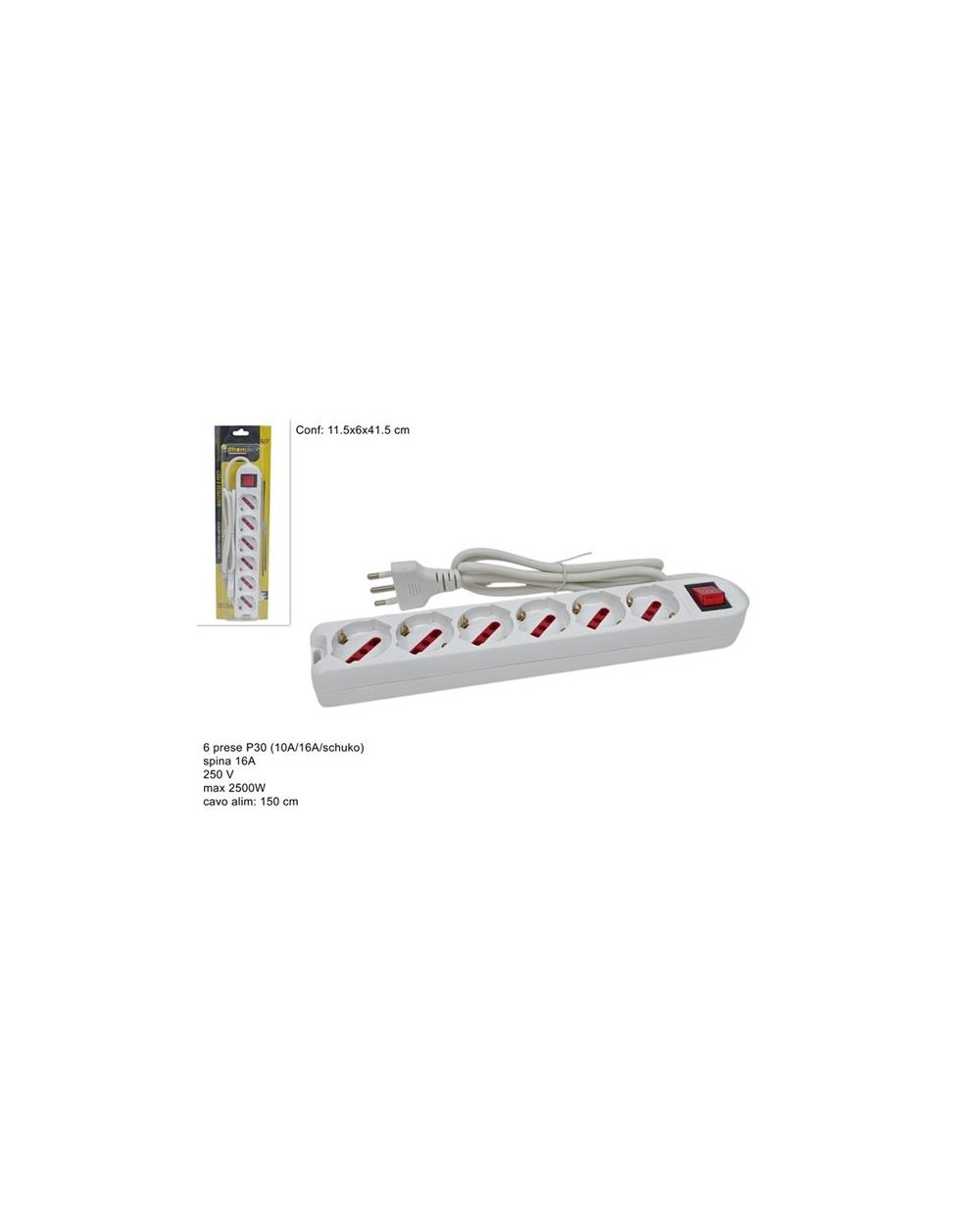 CIABATTA 6 POSTI C/BOTT.  A076265